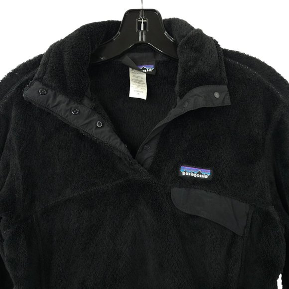 Patagonia Re-Tool Snap T Fleece Pullover Jacket Womens Medium 25442 Black - Picture 9 of 16